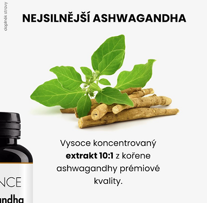 Ashwangandha 90 kapslí - extrakt 10:1