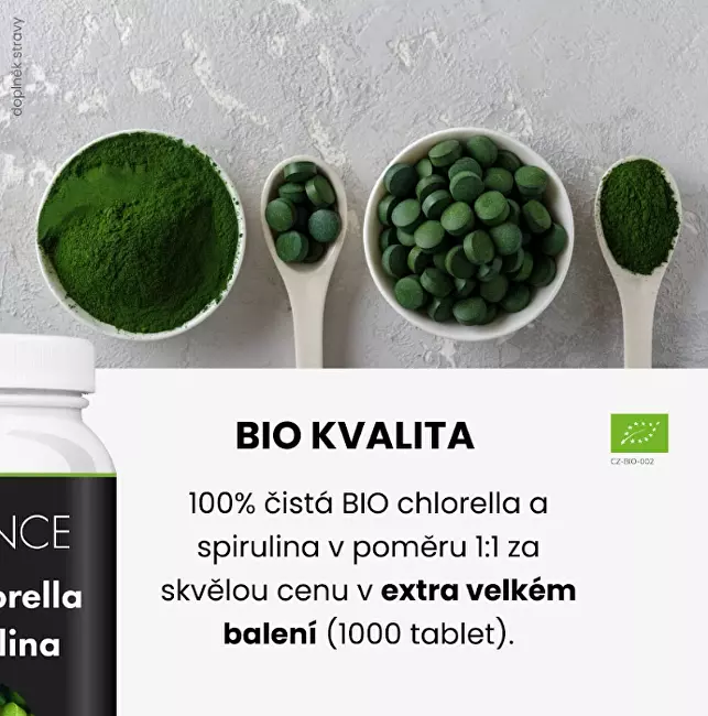 Advance Chlorella + Spirulina BIO 1000 tablet