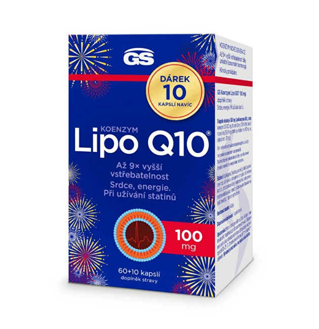 GreenSwan GS Koenzym Lipo Q10 100 mg 60 + 10 kapslí ZDARMA