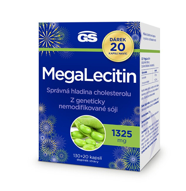 GS Megalecitin 1325 mg 130 + 20 kapslí ZDARMA