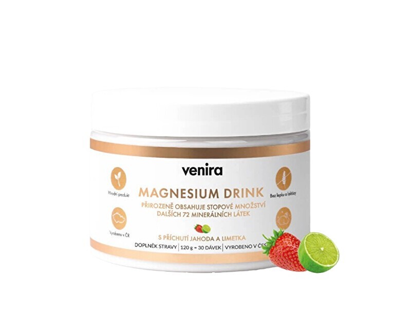 Magnesium drink jahoda - limetka 120 g