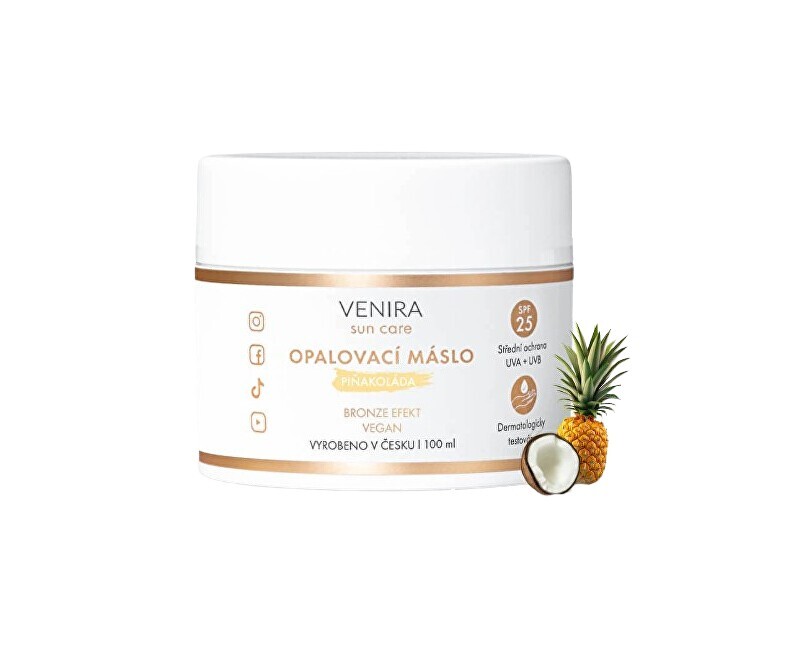 Opalovací máslo bronze s SPF 25 piňakoláda 100 ml