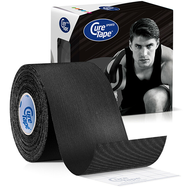 Kineziologický tejp Sports Black 5 cm x 5 m