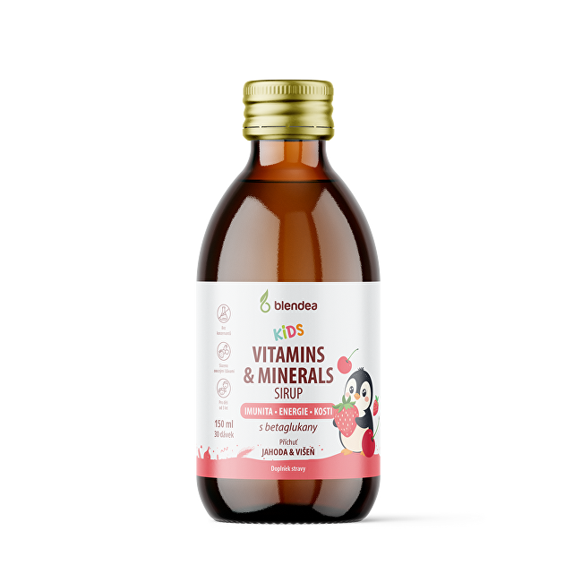 Kids Sirup s vitaminy, minerály a beta glukany 150 ml