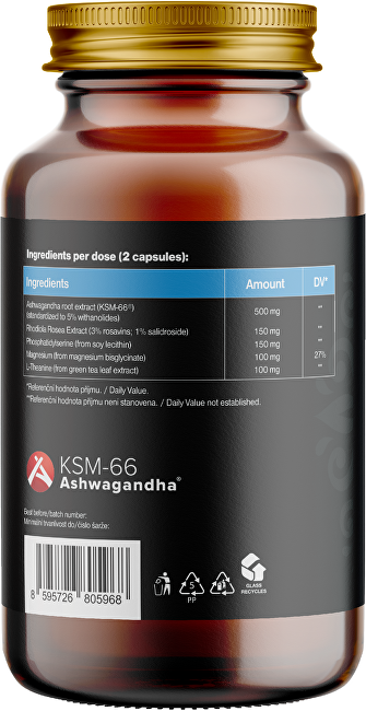 BrainMax Cortisol Stress Support 60 kapslí