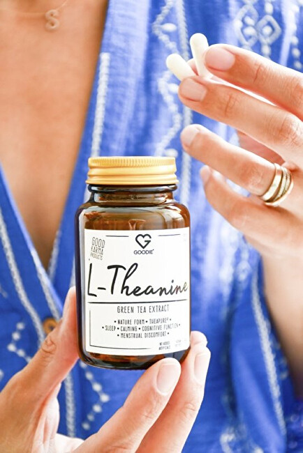 Goodie L-Theanine - prémiový extrakt ze zeleného čaje - Theapure® 60 kapslí