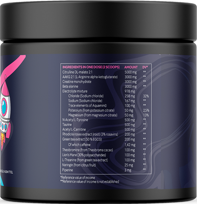 BrainMax Lauf® Preworkout bez kofeinu - Červený pomeranč 400 g