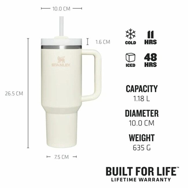 Stanley 1913 Nerezový termohrnek Quencher H2.O FlowState 1 180 ml Stanley Cream 2.0