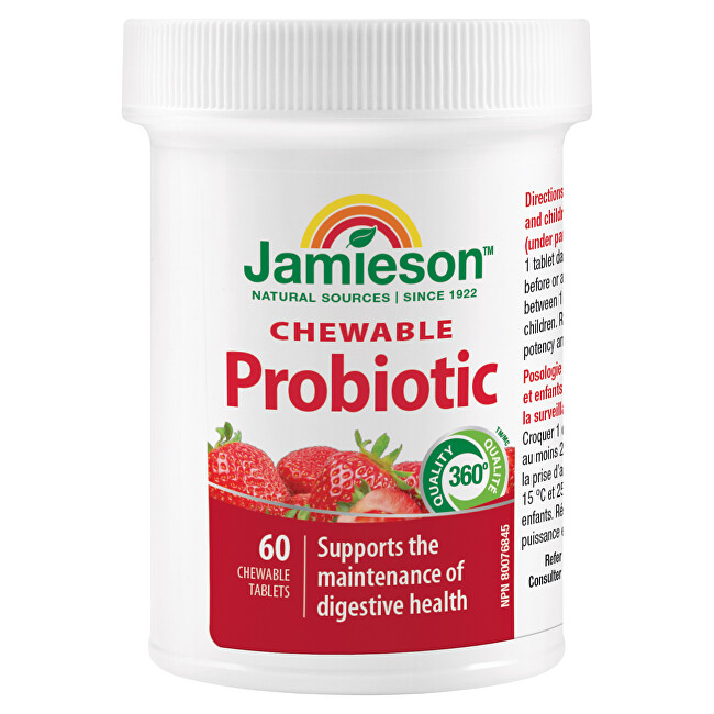 Probiotic tablety na cucání s jahodovou příchutí 60 tablet