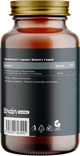 BrainMax Reishi 100 kapslí