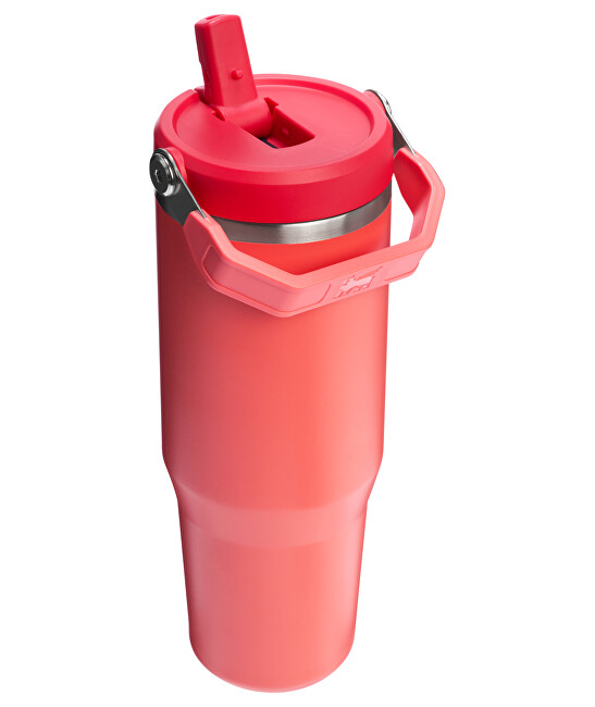 Stanley 1913 Termoláhev s integrovanou slámkou The IceFlow™ Tumbler 890 ml Hot Coral