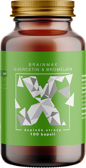 BrainMax Kvercetin a Bromelain 100 kapslí