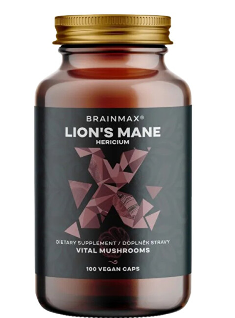BrainMax Lion`s Mane - Hericium 120 kapslí