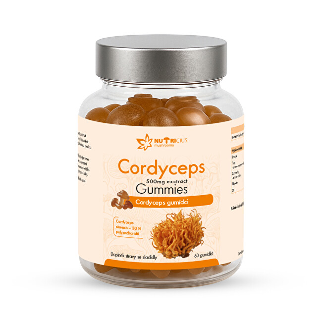 Cordyceps gummies 500 mg 60 kusů