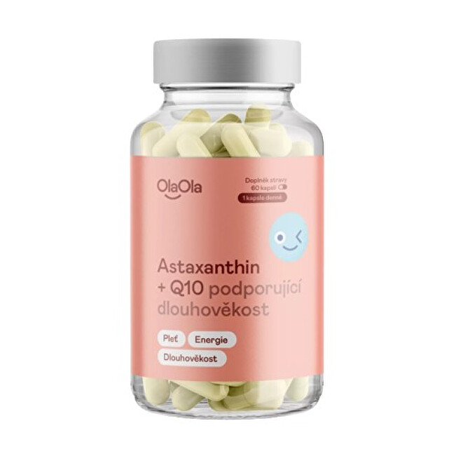 Astaxanthin + Q10 podporující dlouhověkost 60 kapslí