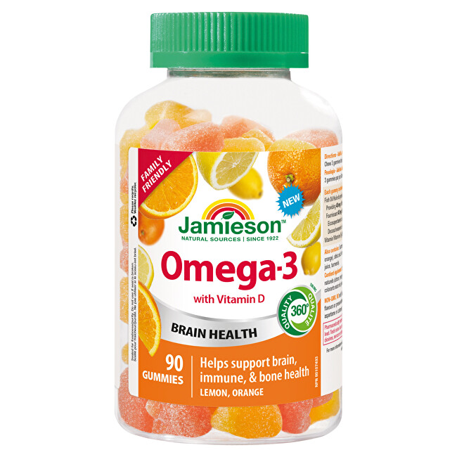 Omega-3 Gummies 90 želé pastilek