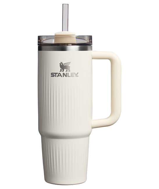Nerezový termohrnek The Quencher/Cup H2.0 Fluted 890 ml Cream Gloss