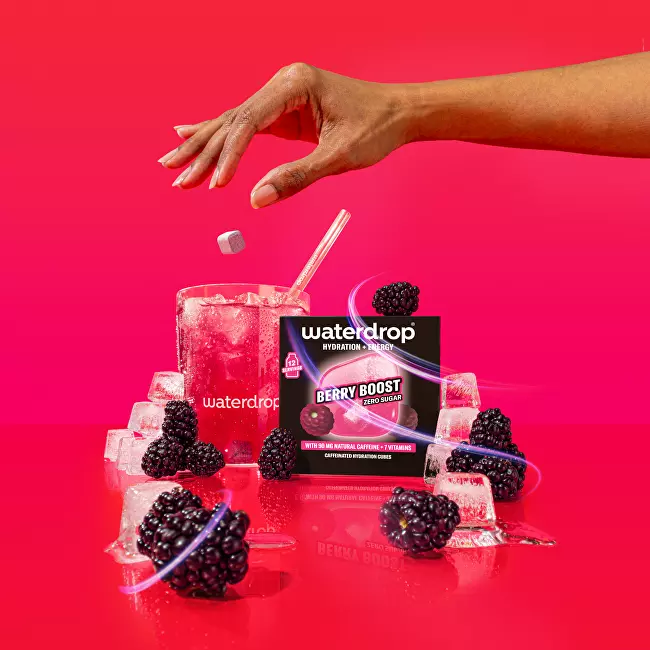 Waterdrop Microenergy – Šumivá kostka Berry boost 12 kusů