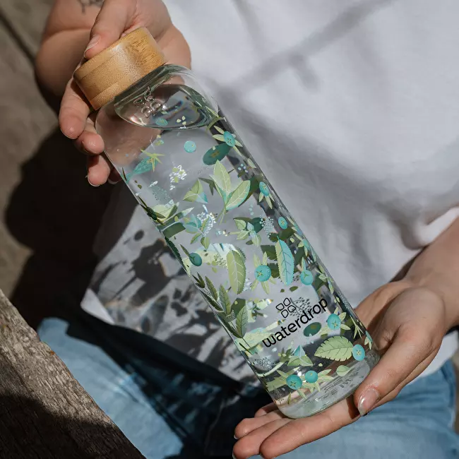 Waterdrop Skleněná lahev Edition 600 ml - Clean transparentní