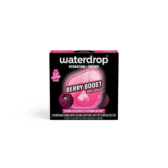 Waterdrop Microenergy – Šumivá kostka Berry boost 12 kusů