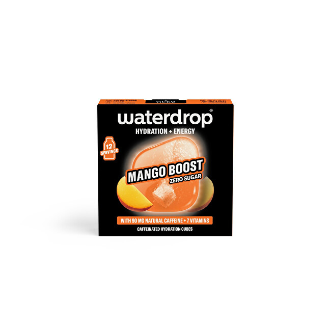 Waterdrop Microenergy – Šumivá kostka Mango boost 12 kusů