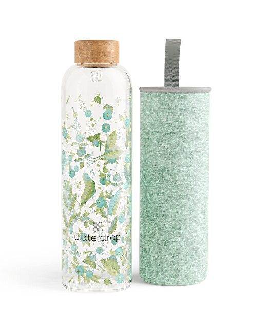 Waterdrop Skleněná lahev Edition 600 ml - Clean transparentní