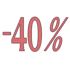 Pink 40 %