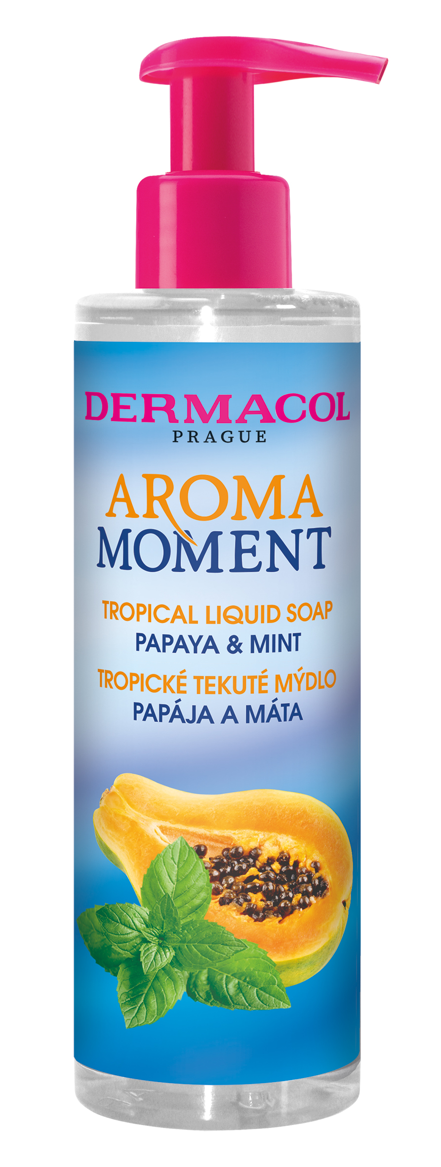 Dermacol Tekuté mýdlo na ruce Papája a máta Aroma Moment 250 ml