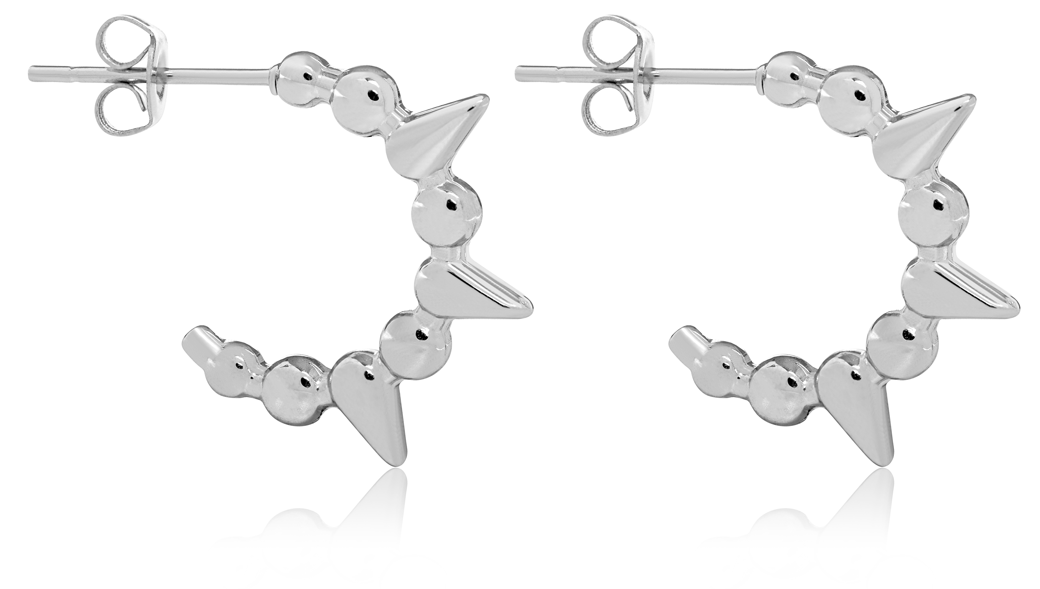 Výrazné kruhové náušnice z oceli VAAXF373S