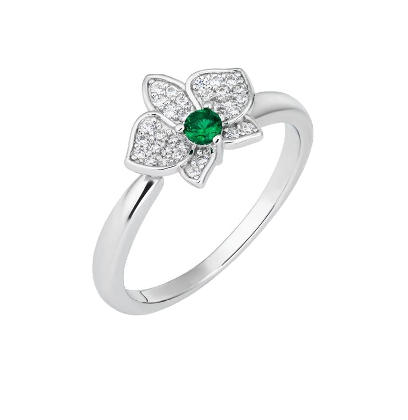 Očarujúce strieborný prsteň Evergreen Royal Lagoon 5442 66 (56 mm)