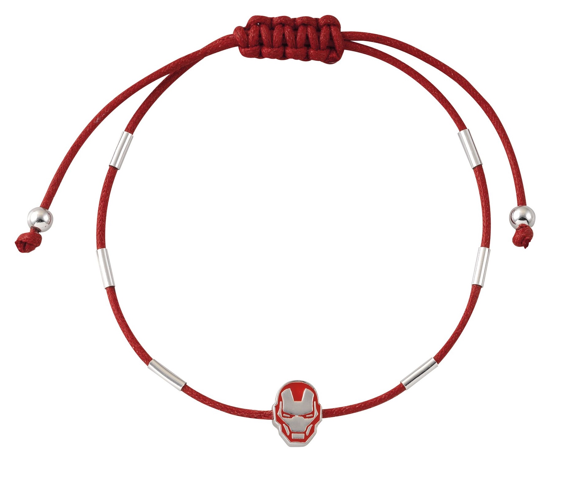 Červený textilní náramek Iron Man Marvel BS00065RNRL.CS