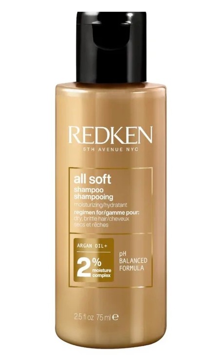 Redken Lágyító sampon száraz és törékeny hajra All Soft 75 ml