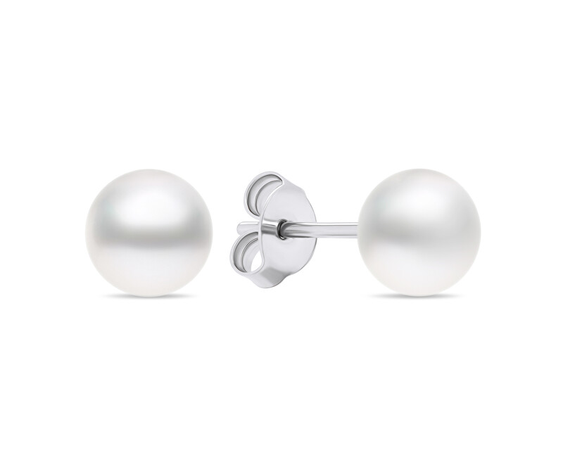 Cercei fermecători din argint cu perle autentice EA586W