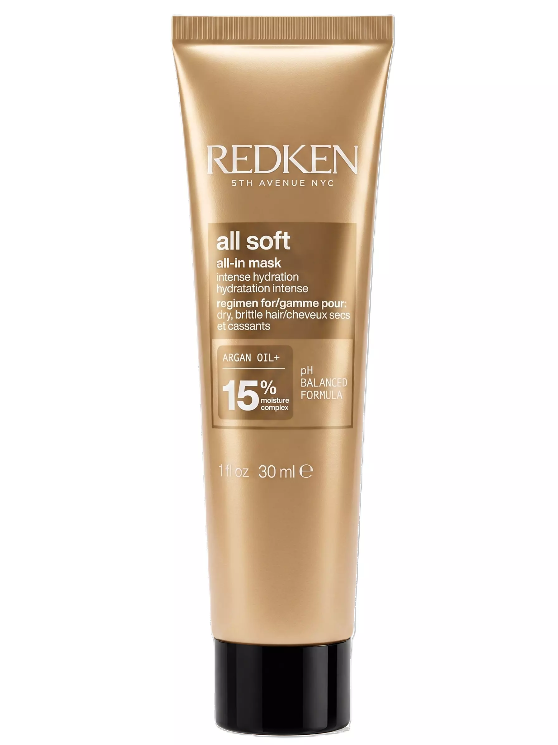 Redken All Soft Hydrapower hidratáló hajpakolás puha hajra 30 ml