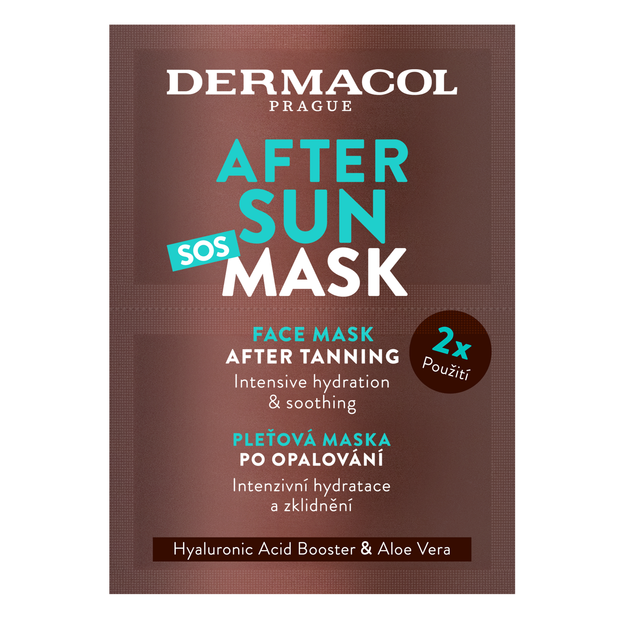 Dermacol Pleťová maska po opalování After Sun 2 x 8 ml