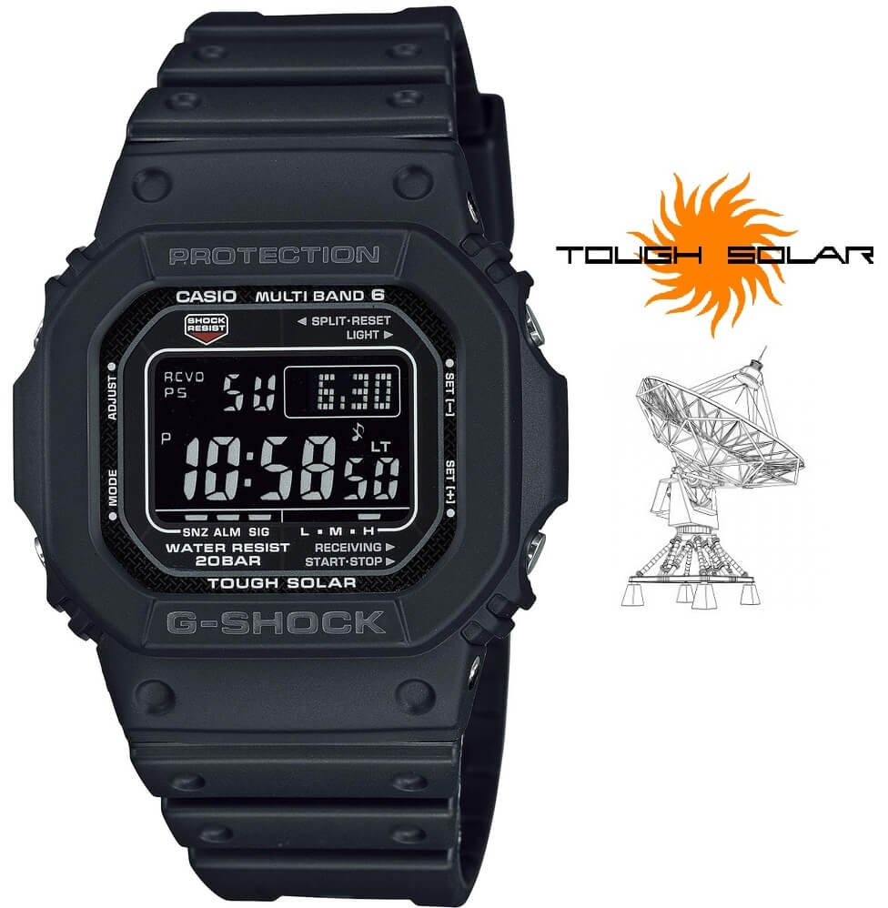 G-Shock Original Solar Controlat prin radio GW-M5610U-1BER