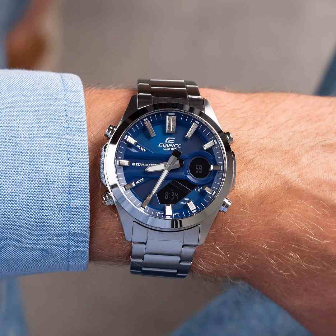 Casio Edifice EFV-C120D-2AEF - Heren Horloge - 10 ATM - Overige Herenkleding