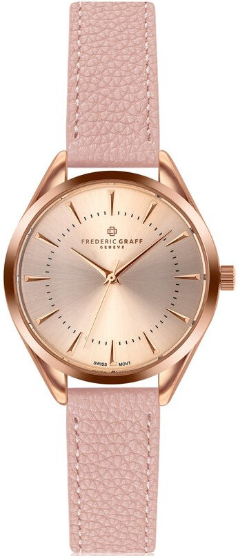 Kanjut Sar Lychee Pink Leather Strap Watch FCE-B035R