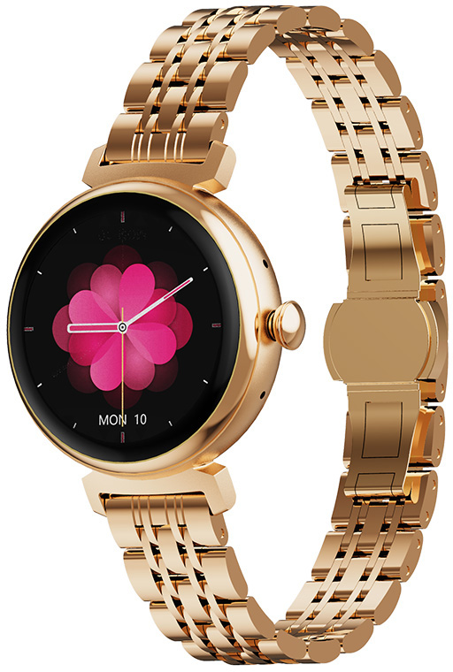 AMOLED Smartwatch DM70 – Rose Gold – Gold
