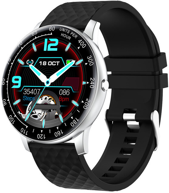 W03S Smartwatch - Silver Black
