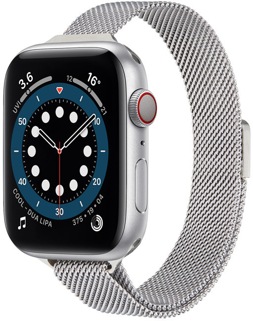 Ocelový milánský tah pro Apple Watch - Silver 38/40/41 mm
