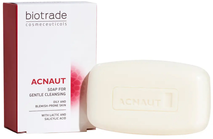Mýdlo pro mastnou a problematickou pleť Acnaut (Cleansing Soap) 100 g