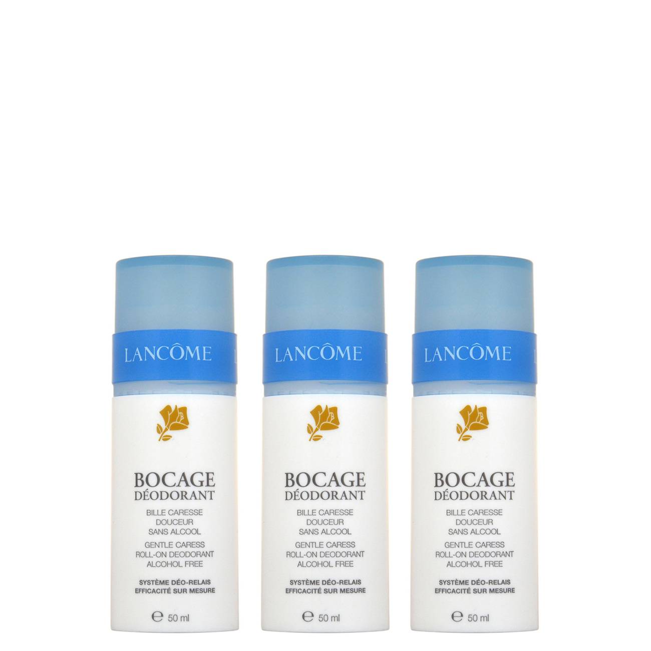 Sada roll-on deodorantů Bocage (Gentle Caress Roll-on Deodorant) 3 x 50 ml