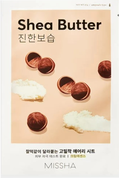 Hydratační pleťová maska Airy Fit Sheet Mask (Shea Butter) 1 ks