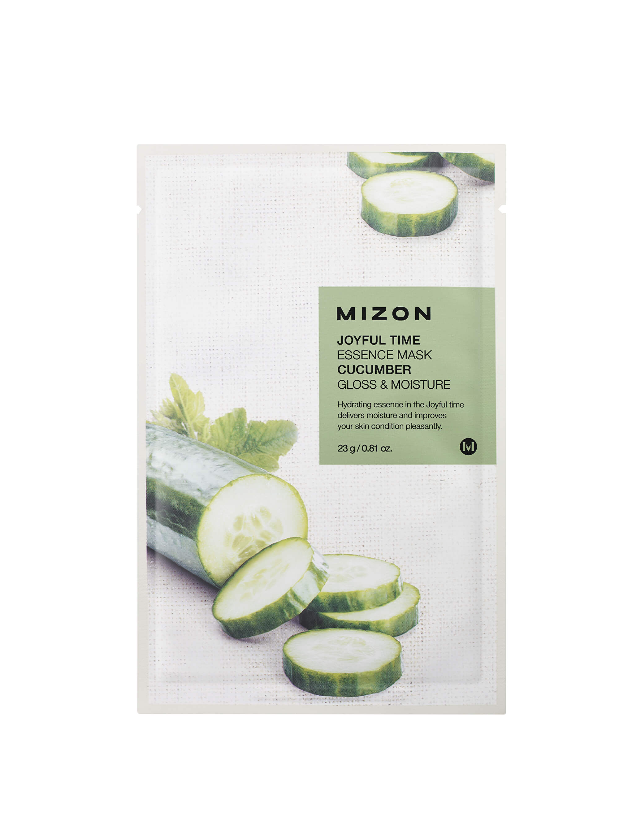 Plátýnková 3D maska s okurkou pro zářivou a hydratovanou pleť Joyful Time (Essence Mask Cucumber) 23 g