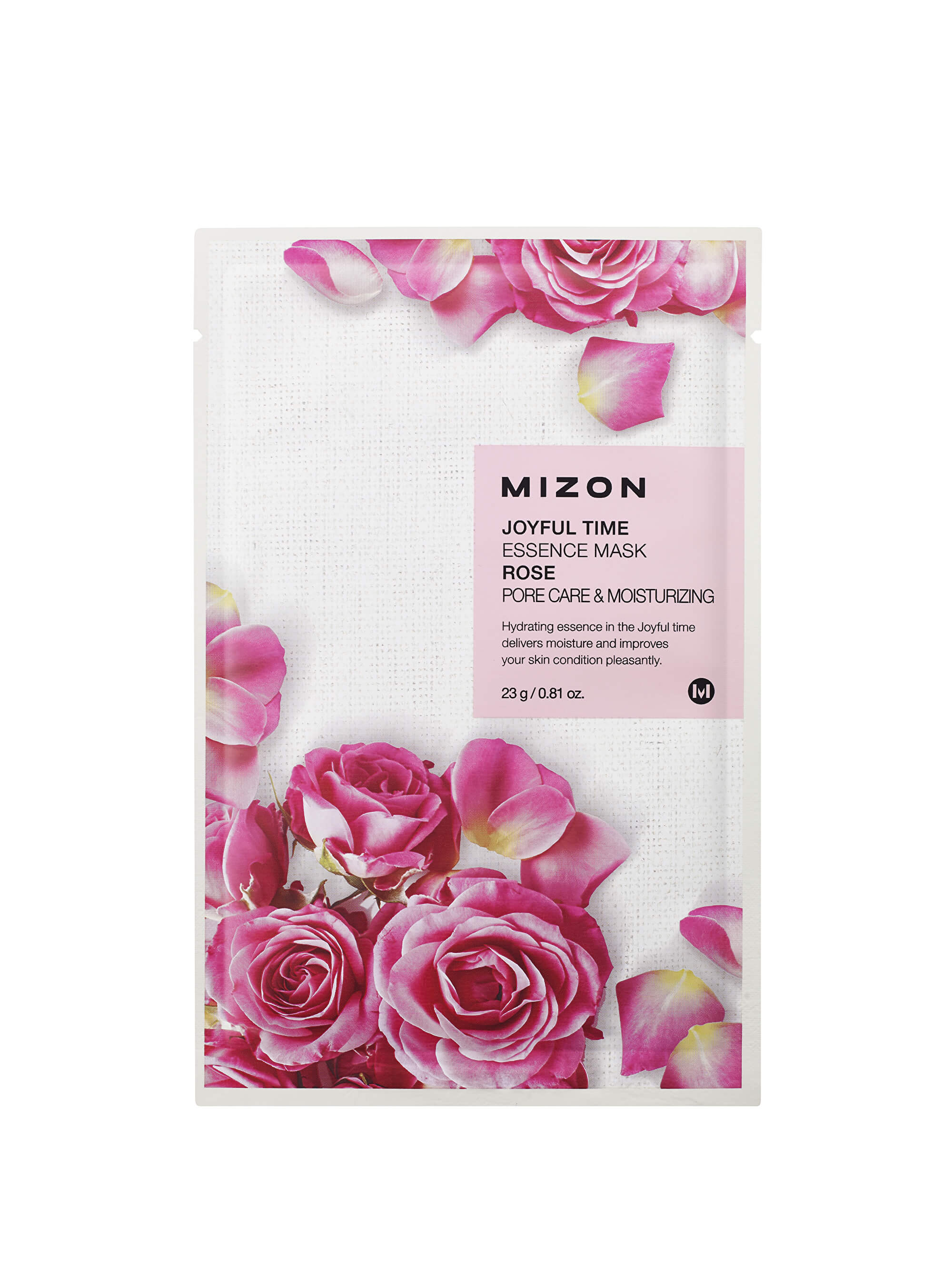 Plátýnková 3D maska s výtažkem z růže pro suchou pleť Joyful Time (Essence Mask Rose) 23 g
