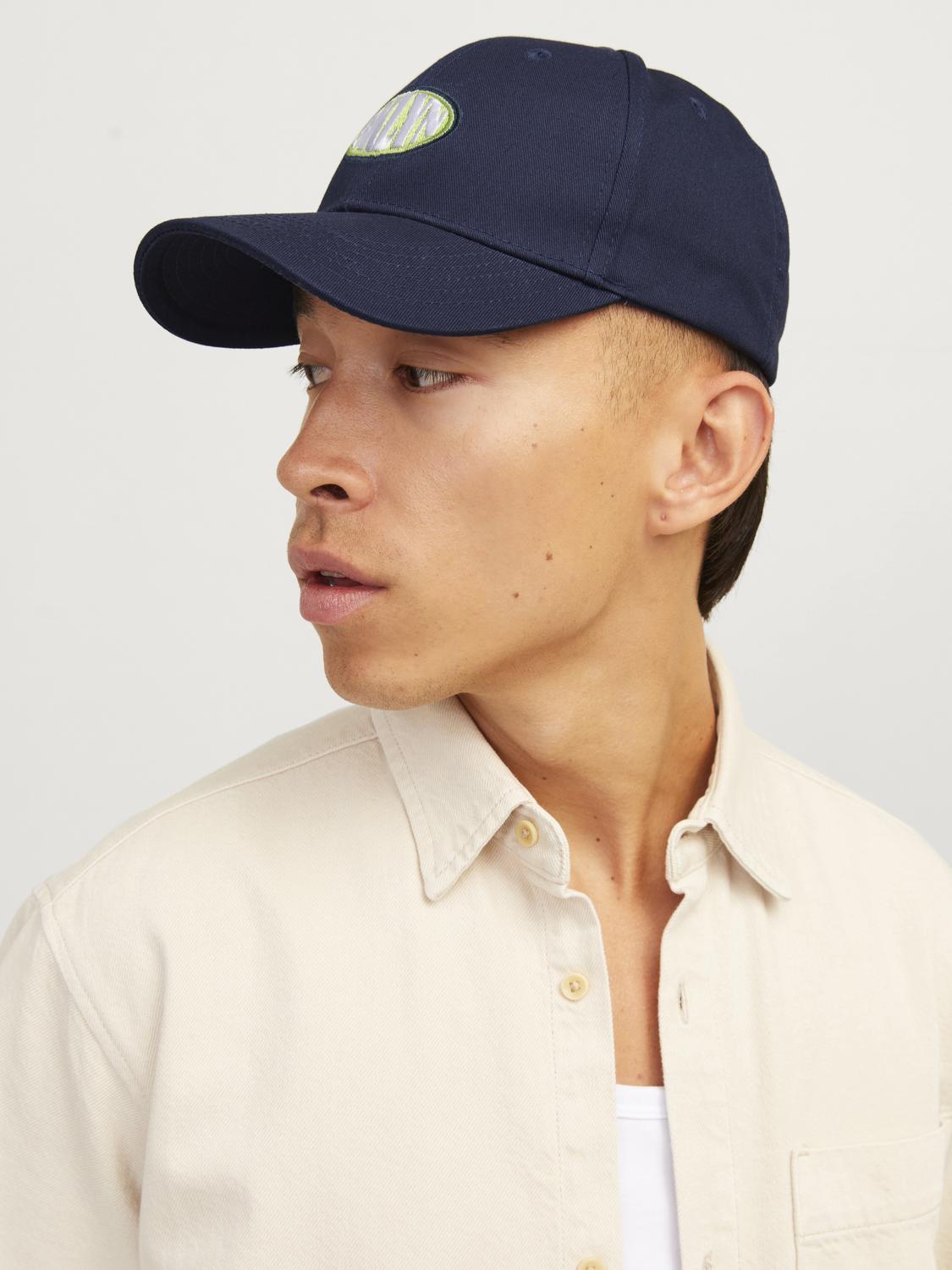 JACK & JONES Berretto da Baseball da Uomo, Design Unisex, per Abbigliamento Casual, Escursionismo e Avventure all'Aria Aperta, Cappello da Uomo, Taglia: Taglia Unica, Nero, Taglia Unica