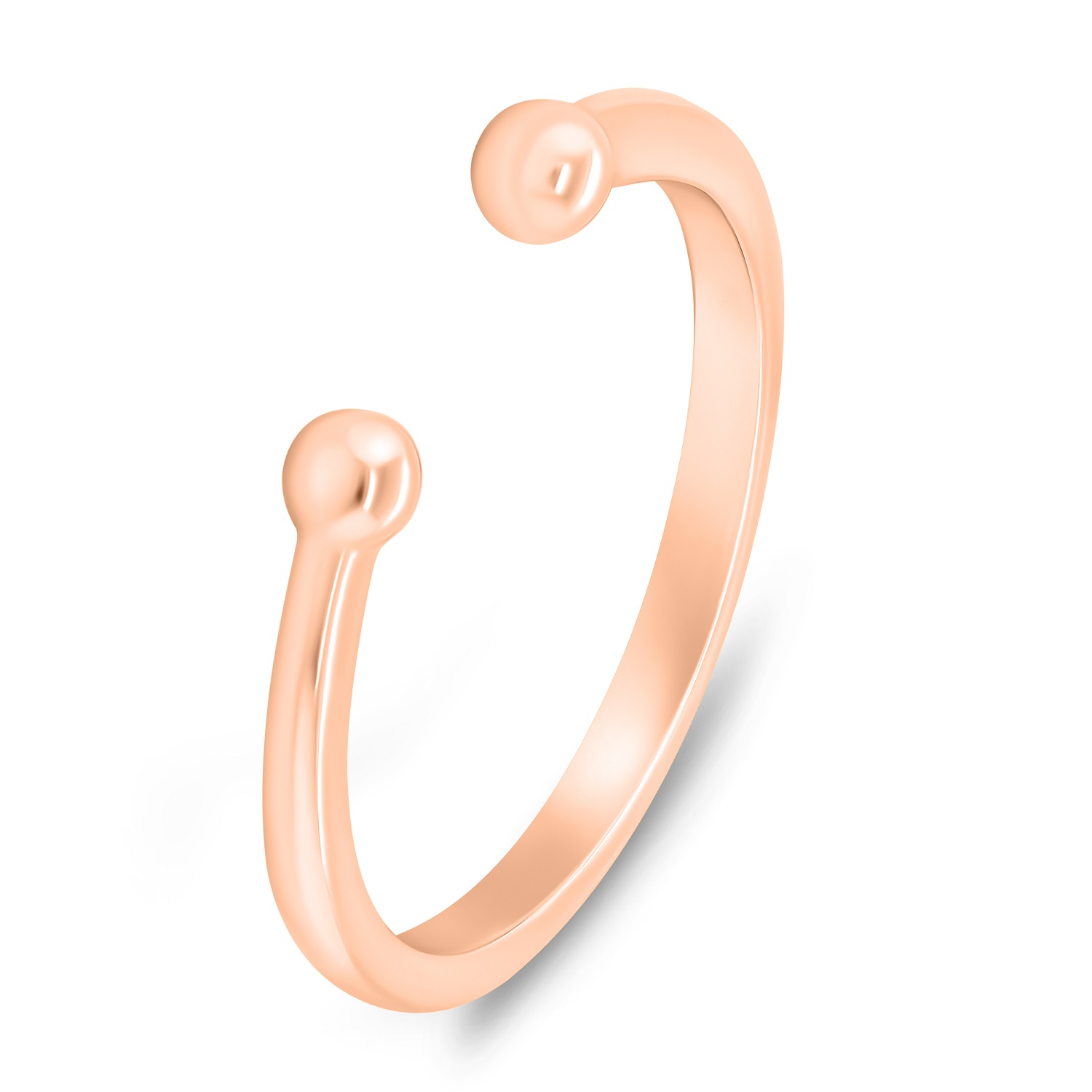 Minimalistický otevřený bronzový prsten RI104R