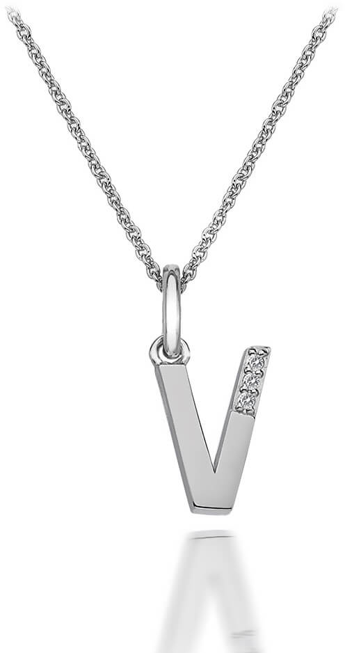 Náhrdelník Hot Diamonds Micro V Clasic DP422 (řetízek, přívěsek)