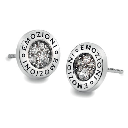 Stříbrné náušnice Hot Diamonds Emozioni Pianeta Clear DE402